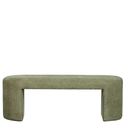 Wohnen Sitzbank<Design Polsterbank in Oliv Grün Chenille - Baverly