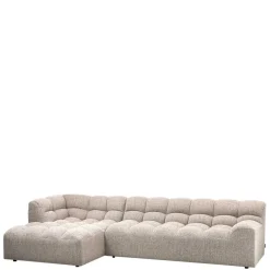 Wohnen Sofas<Design Polsterecke in Beigegrau meliert - Biatrore