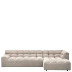 Wohnen Sofas<Design Polsterecke in Beigegrau meliert - Biatrore