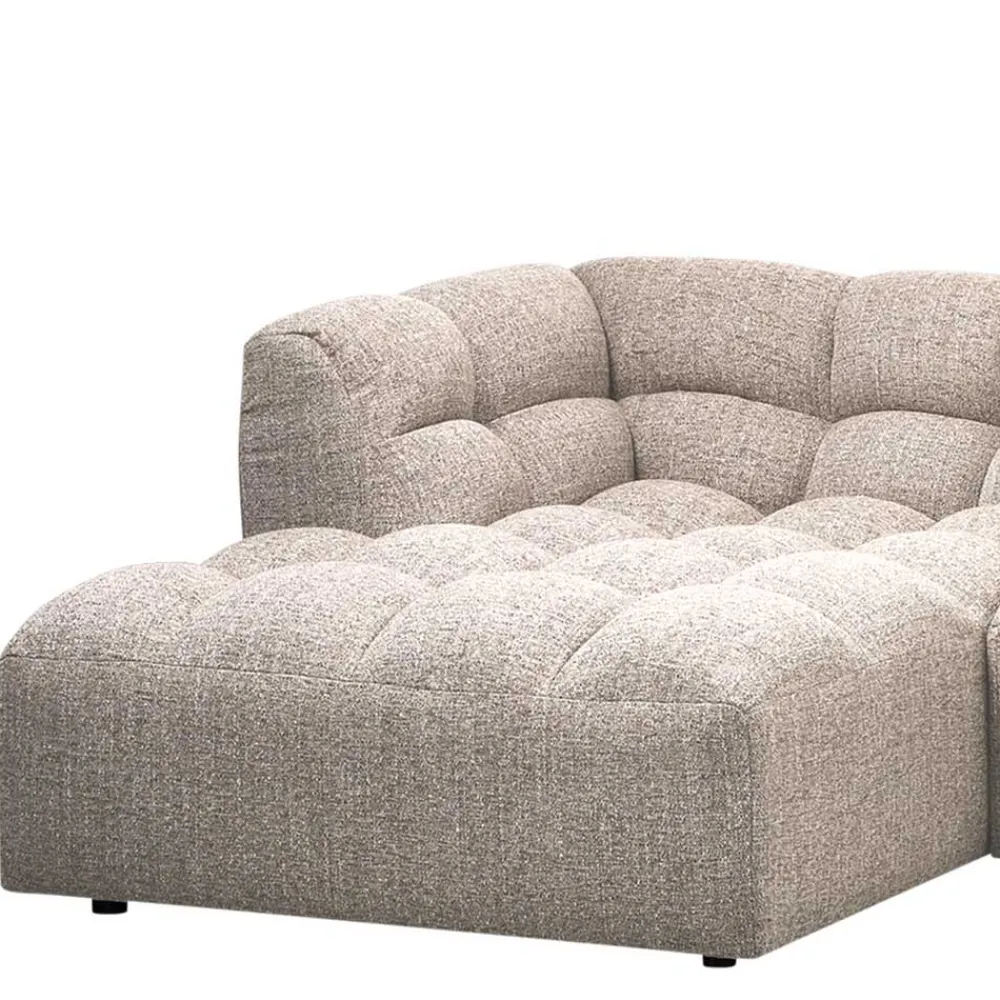 Wohnen Sofas<Design Polsterecke in Beigegrau meliert - Biatrore