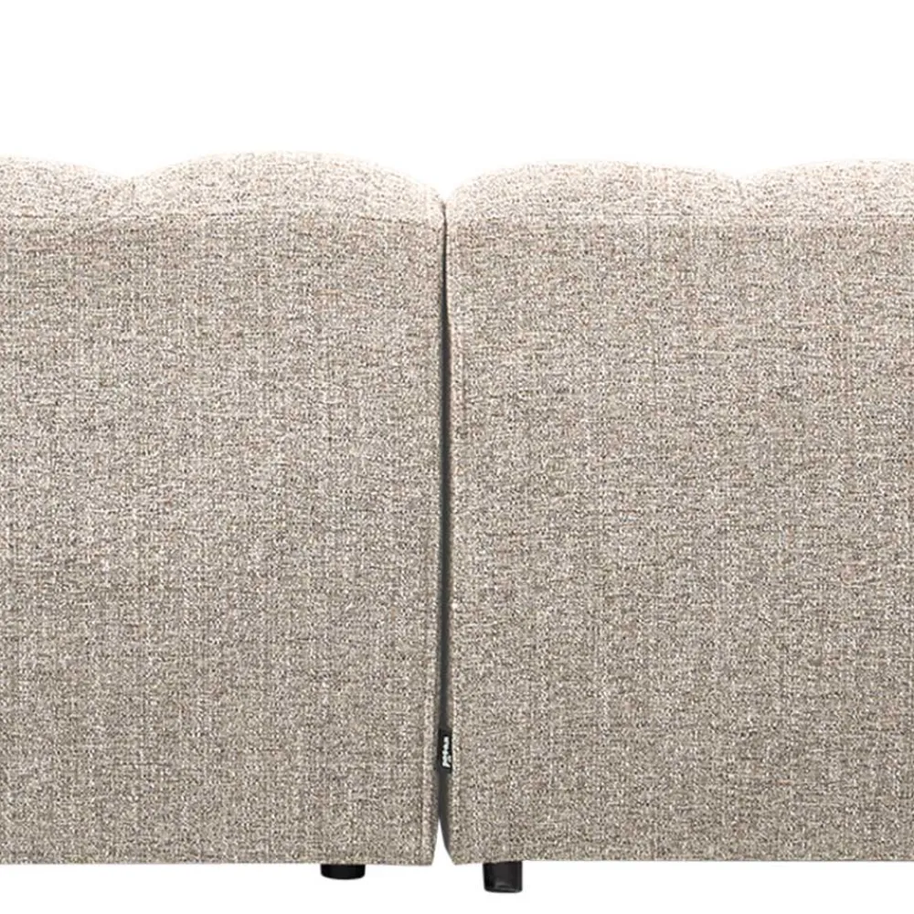 Wohnen Sofas<Design Polsterecke in Beigegrau meliert - Biatrore