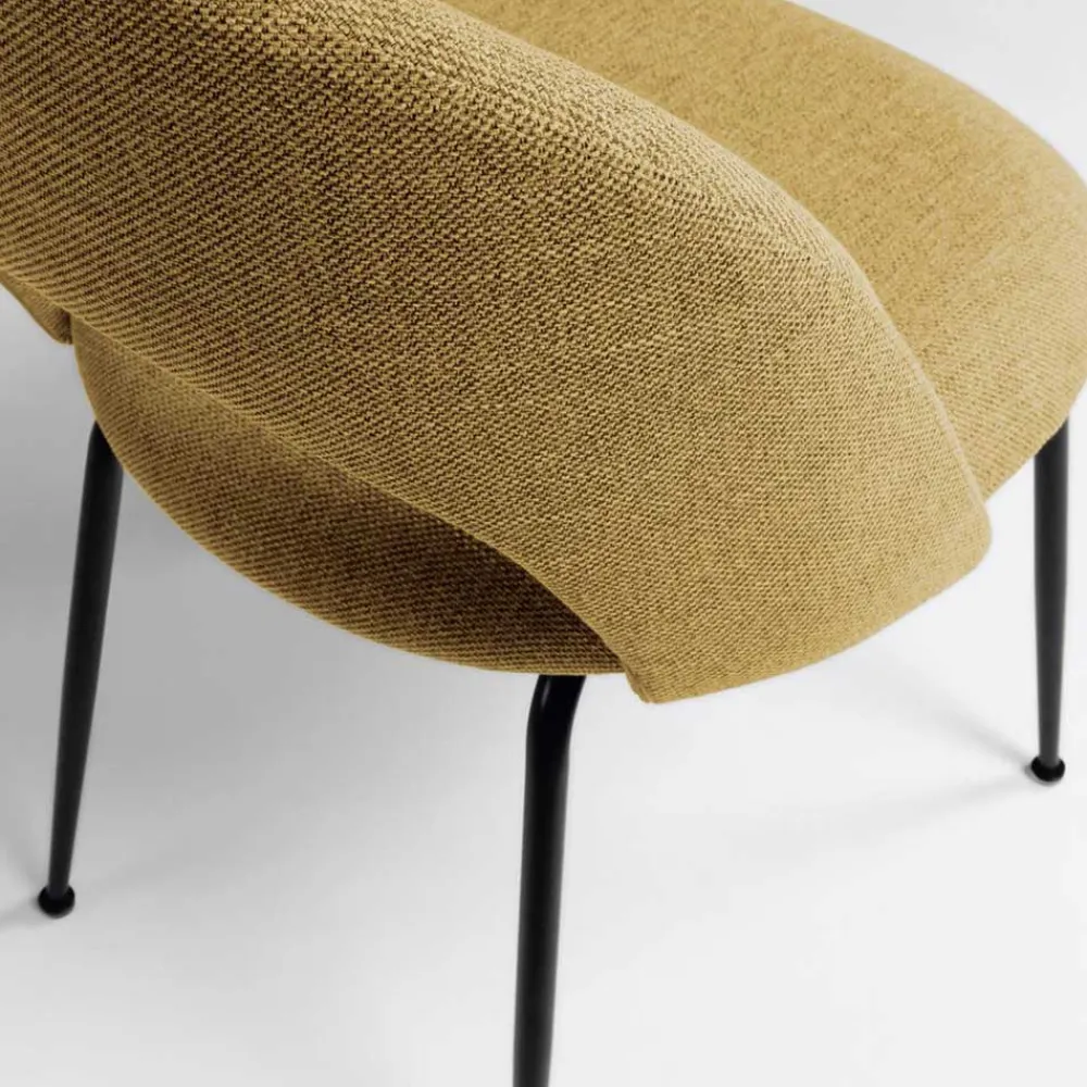Wohnen Stühle<Design Polsterstühle in Gelb - Veneziana (4er Set)