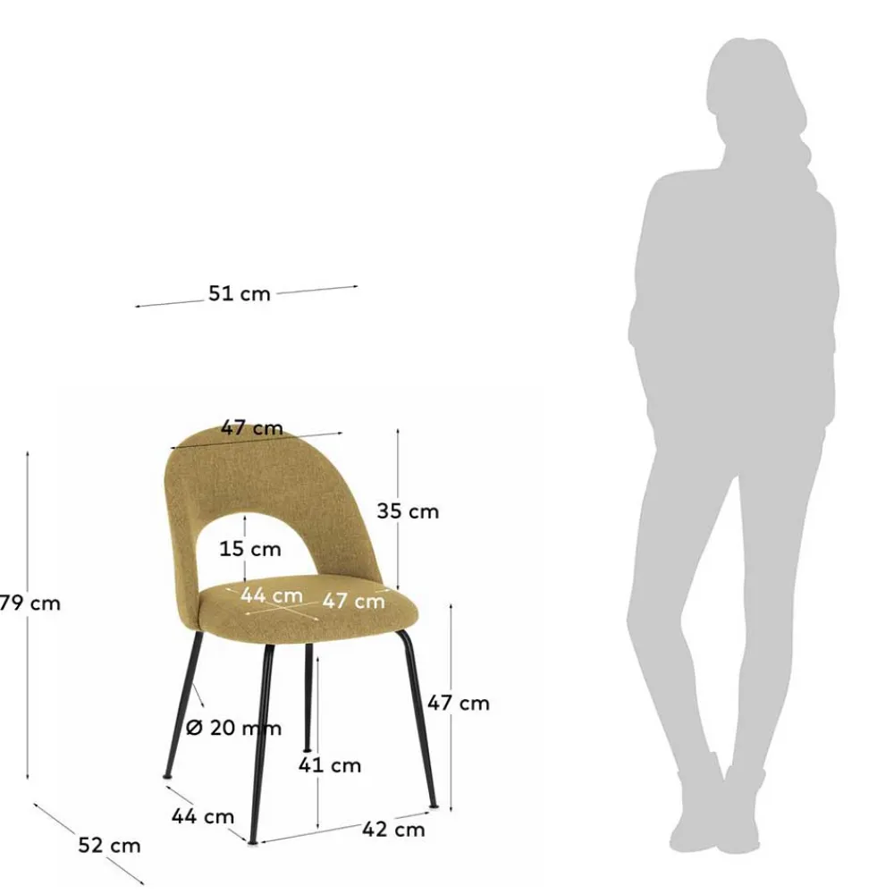 Wohnen Stühle<Design Polsterstühle in Gelb - Veneziana (4er Set)