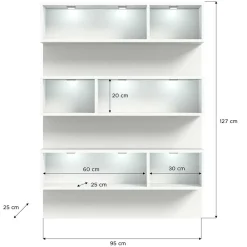 Wohnen Regale<Design Regal für Schuhe mit LED - Dany