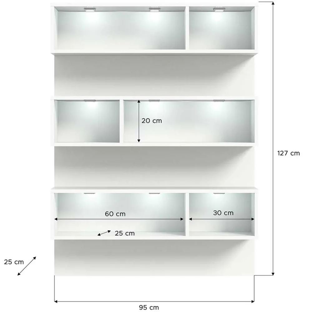 Wohnen Regale<Design Regal für Schuhe mit LED - Dany