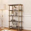 Wohnen Regale<Design Regal in Grau und Messing - Woman