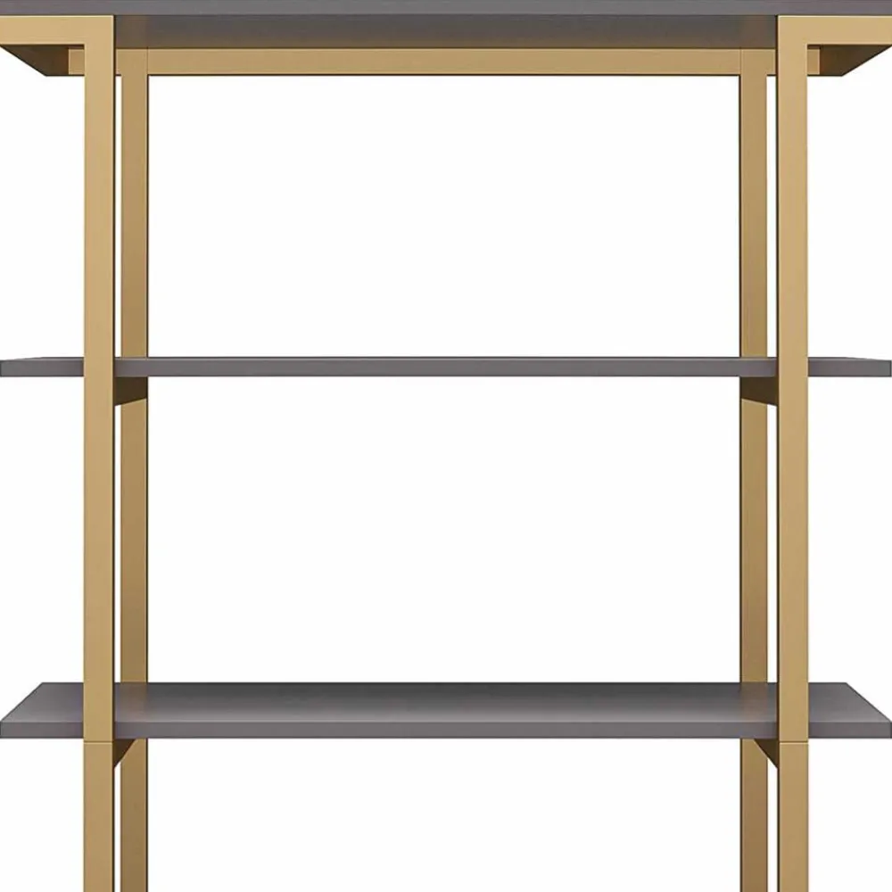 Wohnen Regale<Design Regal in Grau und Messing - Woman