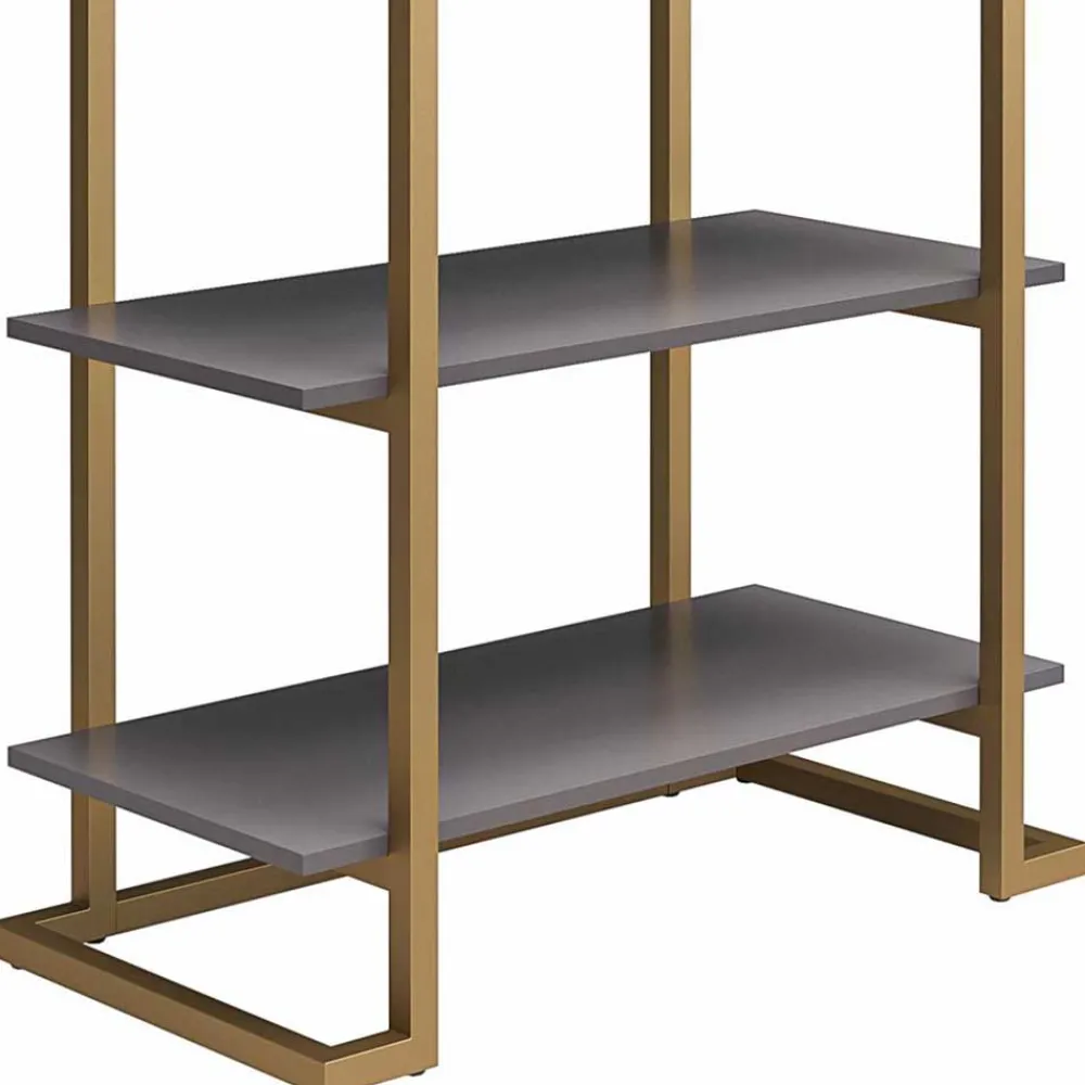 Wohnen Regale<Design Regal in Grau und Messing - Woman