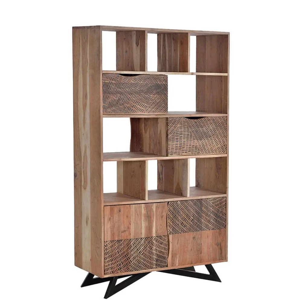 Wohnen Regale<Design Regal mit Türen und Schubladen - Merlan