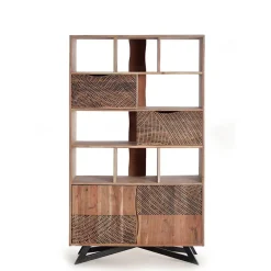 Wohnen Regale<Design Regal mit Türen und Schubladen - Merlan