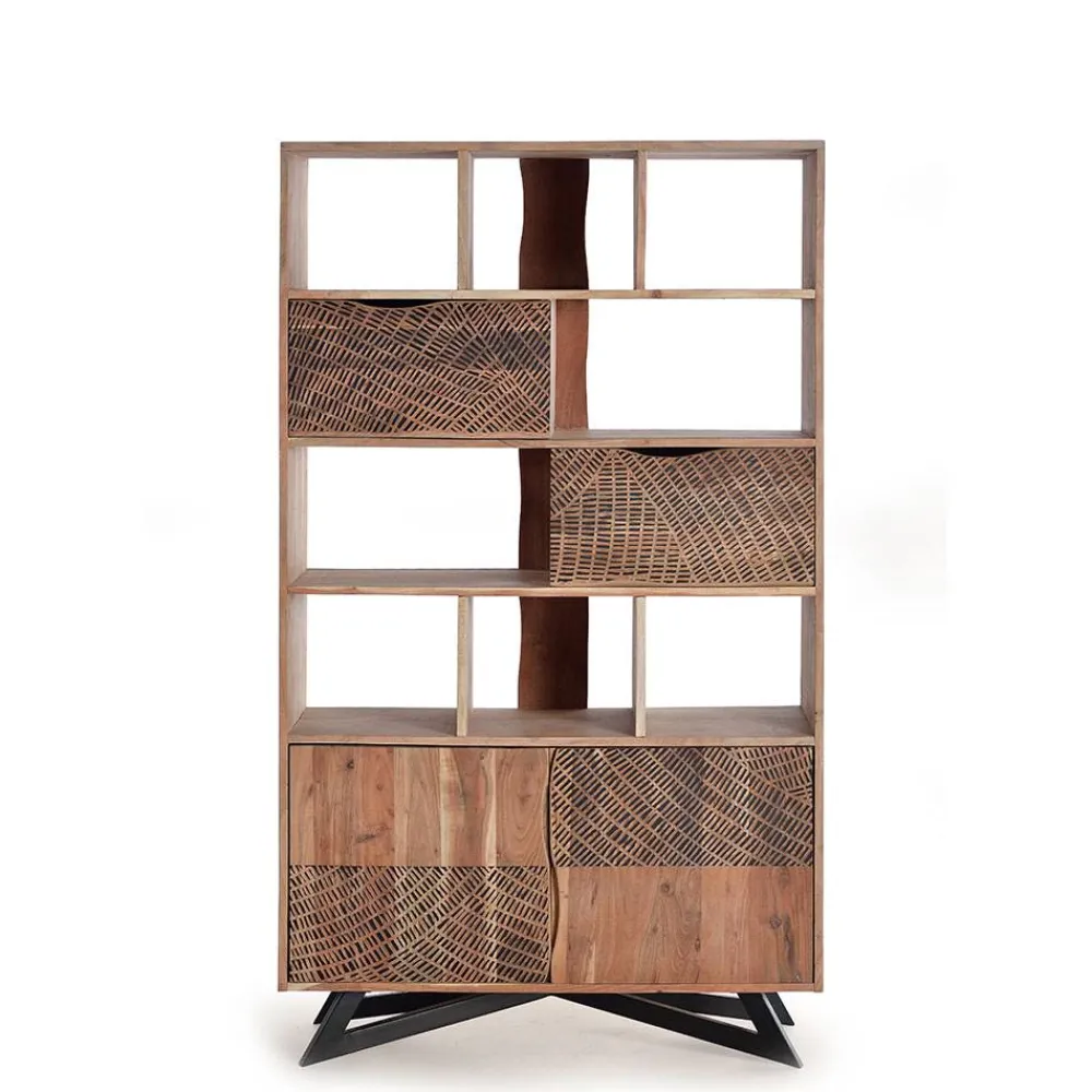 Wohnen Regale<Design Regal mit Türen und Schubladen - Merlan
