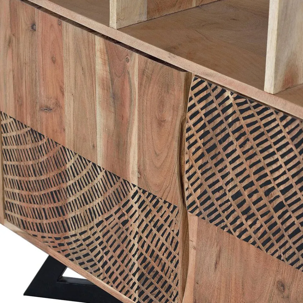 Wohnen Regale<Design Regal mit Türen und Schubladen - Merlan