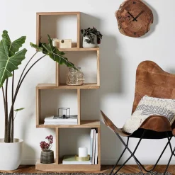Wohnen Regale<Design Regal Vilarila aus Recyclingholz Teak