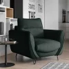 Wohnen Sessel<Design Samtsessel in Dunkelgrün - Major