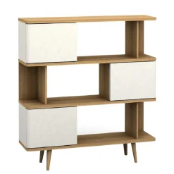Wohnen Regale<Design Scandi Standregal mit 3 Türen - Jendren I