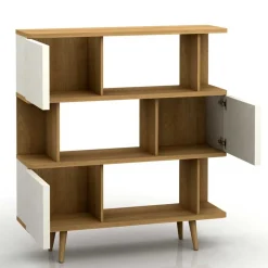Wohnen Regale<Design Scandi Standregal mit 3 Türen - Jendren I