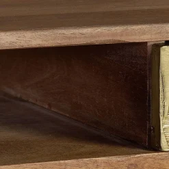 Wohnen Tische<Design Schreibtisch aus Mangoholz und Metall - Filurina