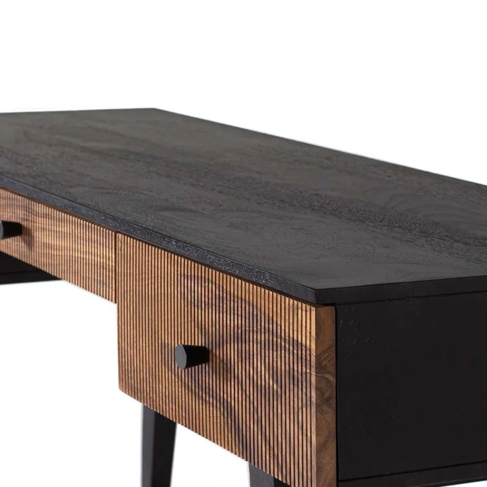 Wohnen Tische<Design Schreibtisch aus Mangoholz und Palisander - Ondarroa