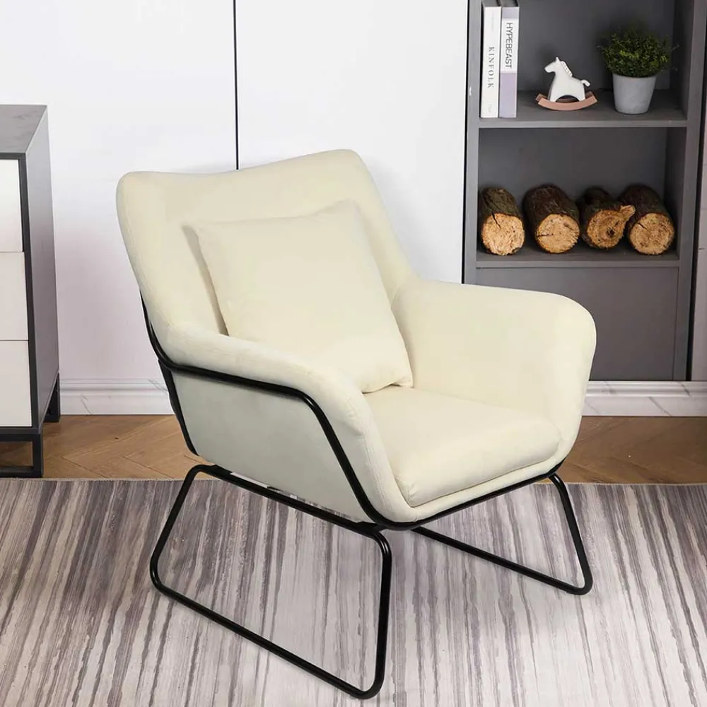 Wohnen Sessel<Design Sessel in Beige & Schwarz - Culagan