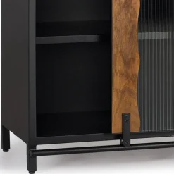 Wohnen Sideboards<Design Sideboard aus Mangoholz und Metall - Aglia