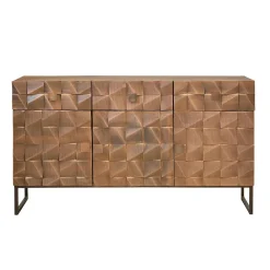 Wohnen Sideboards<Design Sideboard in Bronze und Mango Natur - Bensez