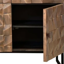 Wohnen Sideboards<Design Sideboard in Bronze und Mango Natur - Bensez