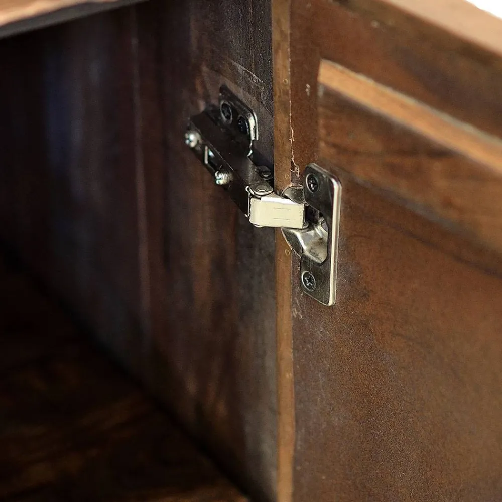 Wohnen Sideboards<Design Sideboard in Bronze und Mango Natur - Bensez