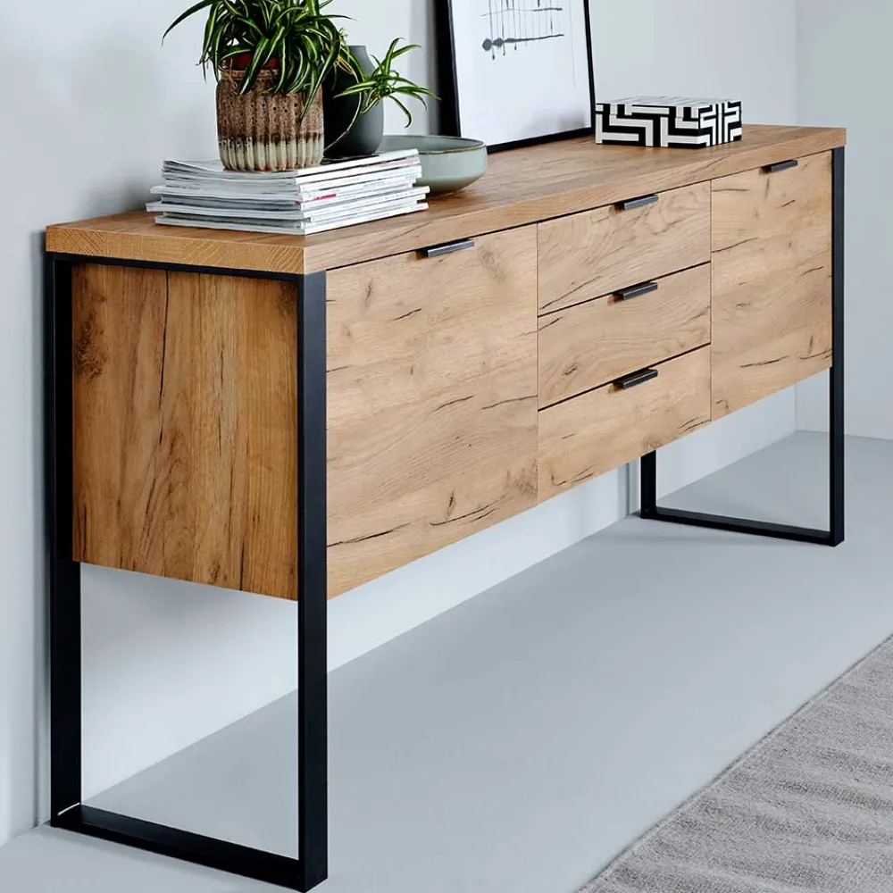Wohnen Sideboards<Design Sideboard in Eiche Optik - Ilvensa