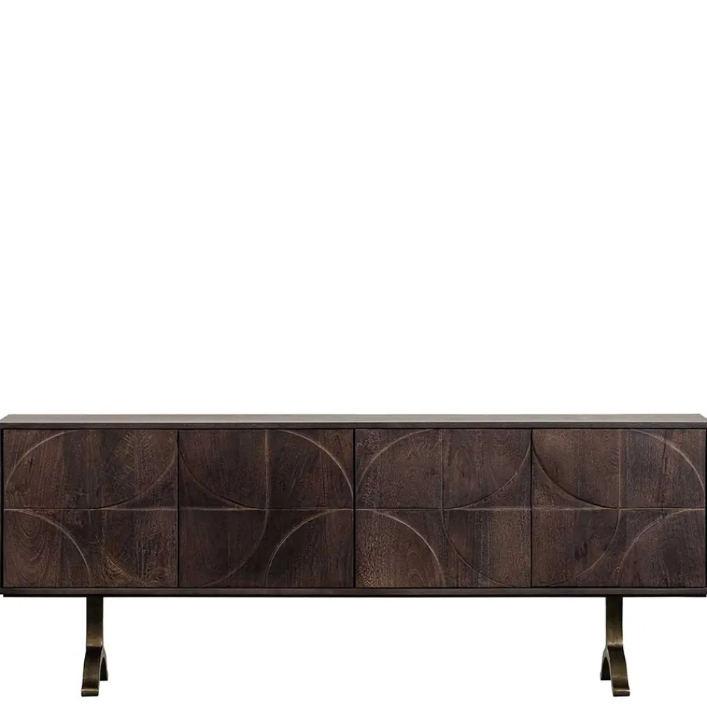 Wohnen Tv & Hifi-Möbel<Design Sideboard in Nussbaum aus Mango Holz - Pisino
