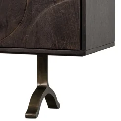 Wohnen Tv & Hifi-Möbel<Design Sideboard in Nussbaum aus Mango Holz - Pisino