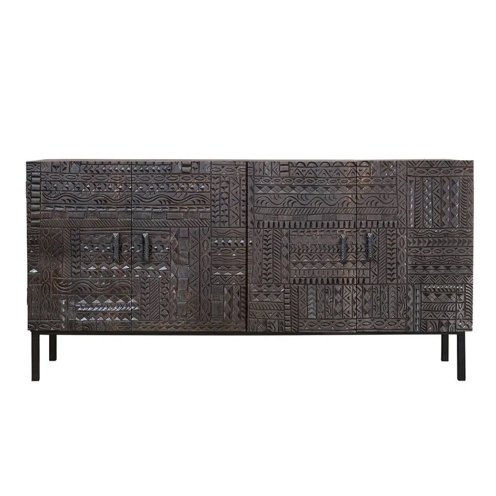 Wohnen Sideboards<Design Sideboard in Walnuss Braun - Solu