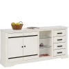 Wohnen Sideboards<Design Sideboard in Weiß mit Schwarz - Manduza