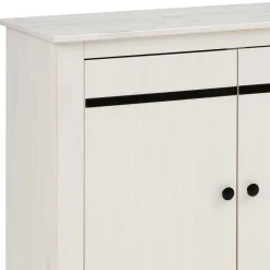 Wohnen Sideboards<Design Sideboard in Weiß mit Schwarz - Manduza