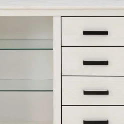 Wohnen Sideboards<Design Sideboard in Weiß mit Schwarz - Manduza