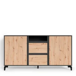 Wohnen Sideboards<Design Sideboard in Wildeiche NB & Anthrazit - Kiss