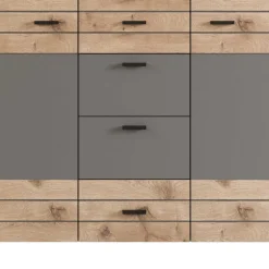 Wohnen Sideboards<Design Sideboard in Wildeiche NB & Grau - Scarlett