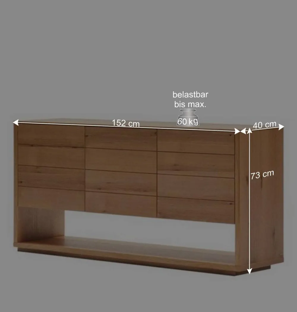 Wohnen Sideboards<Design Sideboard mit drei Türen und Fach - Algaro