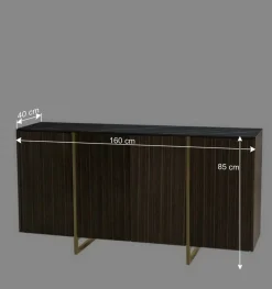 Wohnen Sideboards<Design Sideboard mit Ebenholz Furnier - Estaguma