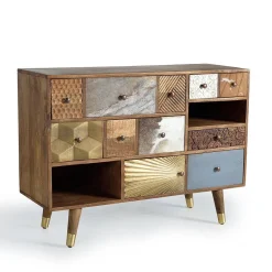 Wohnen Kommoden<Design Sideboard mit fünf Schubladen - Fina