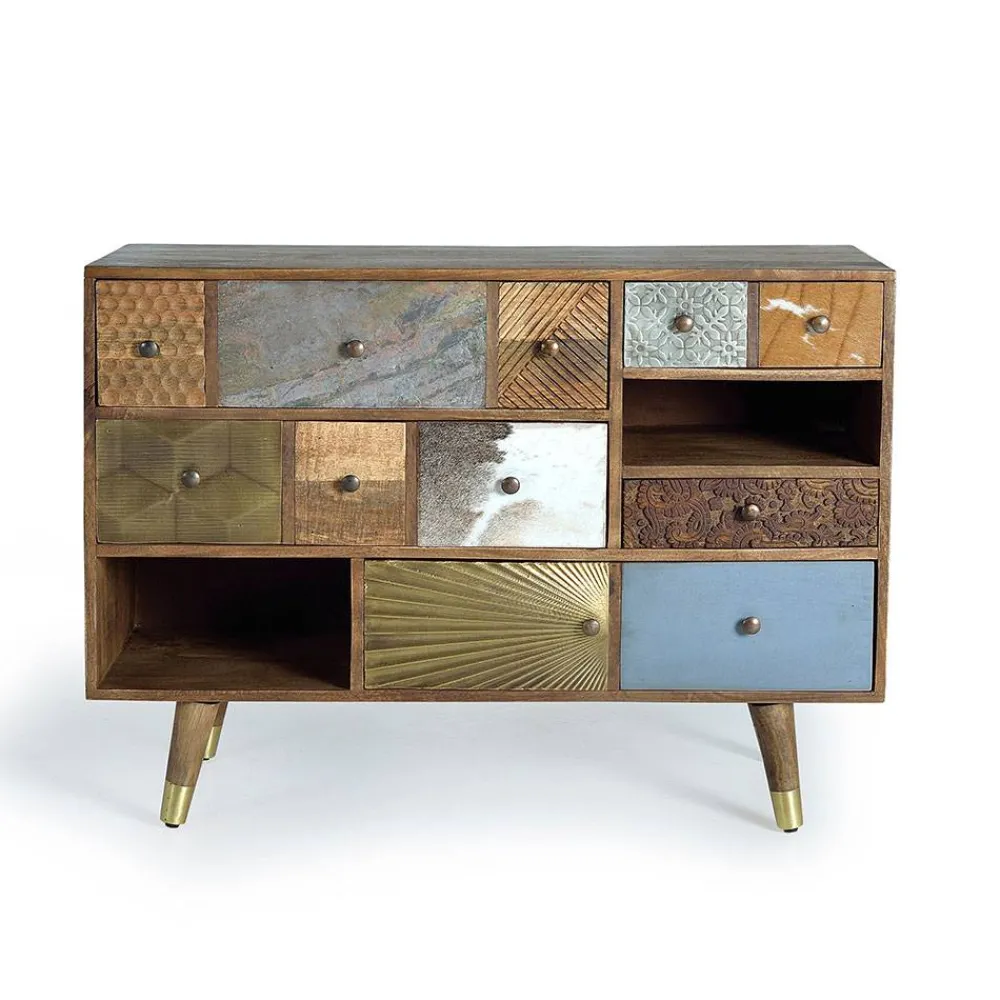 Wohnen Kommoden<Design Sideboard mit fünf Schubladen - Fina