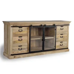 Wohnen Sideboards<Design Sideboard mit Glas Schiebetüren - Draschna
