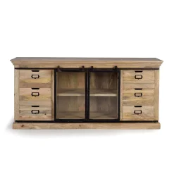 Wohnen Sideboards<Design Sideboard mit Glas Schiebetüren - Draschna
