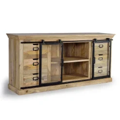Wohnen Sideboards<Design Sideboard mit Glas Schiebetüren - Draschna