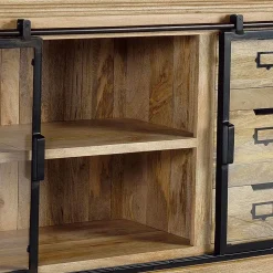 Wohnen Sideboards<Design Sideboard mit Glas Schiebetüren - Draschna