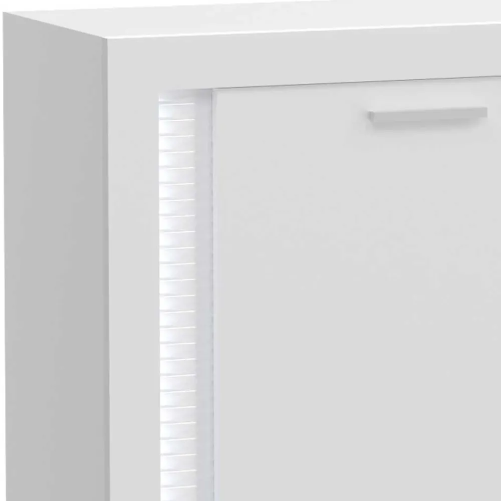 Wohnen Sideboards<Design Sideboard mit LED in Weiß Hochglanz - Gomata