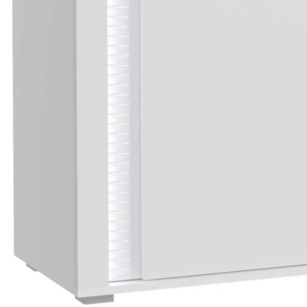 Wohnen Sideboards<Design Sideboard mit LED in Weiß Hochglanz - Gomata
