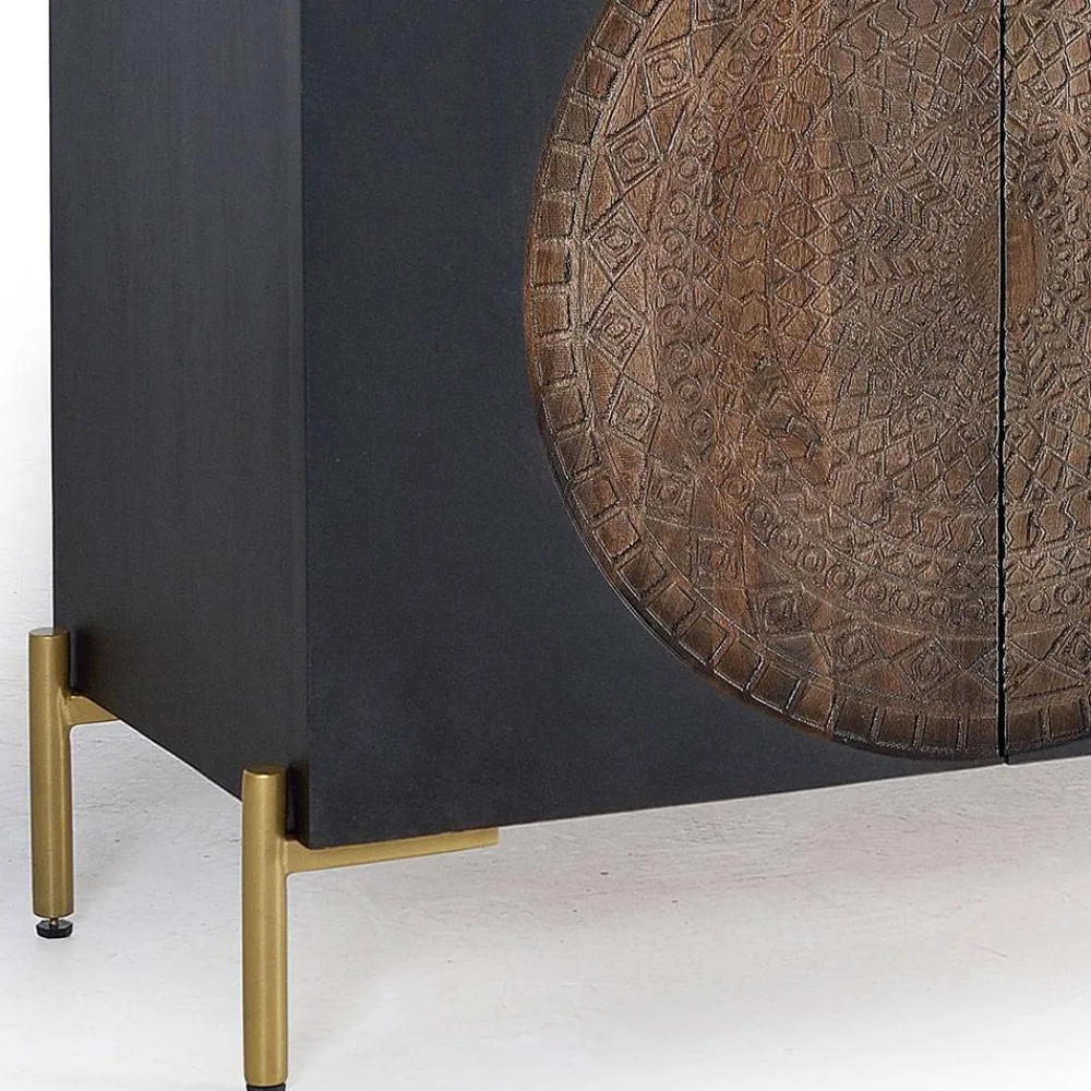 Wohnen Sideboards<Design Sideboard mit Mandala Schnitzerei - Synessa