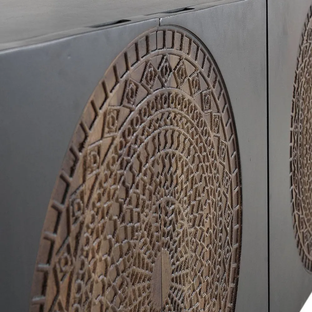 Wohnen Sideboards<Design Sideboard mit Mandala Schnitzerei - Synessa