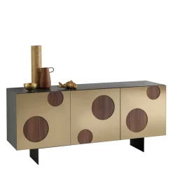 Wohnen Sideboards<Design Sideboard mit Spiegelglas in Bronze - Fino