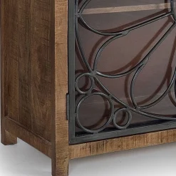 Wohnen Sideboards<Design Sideboard mit vier Glas Metalltüren - Everton